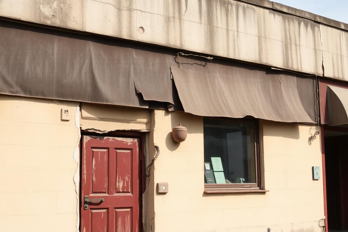 Commercial Office Re-clad — before